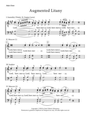 Augmented Litany (Variety) – Hieromonk Ioanniky, Moscow, Issakiev, Male, TTBB