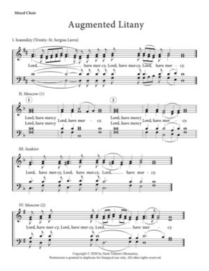 Augmented Litany (Variety) – Hieromonk Ioanniky, Moscow, Issakiev, Mixed, SATB