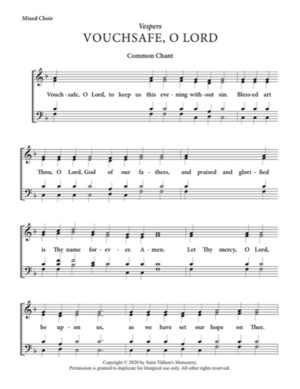 Vouchsafe – Common Chant, Mixed, SATB