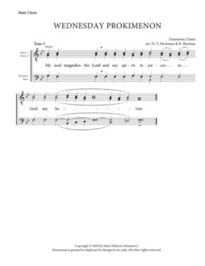 Liturgy Prokimenon (Wednesday) – Znamenny Chant, Heckman, Sheehan, Male, TTBB