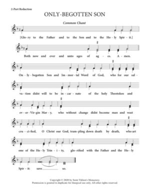 Only-Begotten Son & Small Litany – Common Chant, 2-Part, 3-Part, SA, TB, SSA, TTB