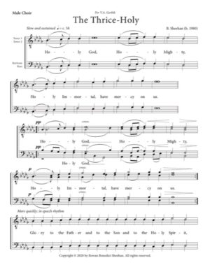 Trisagion – Sheehan, Male, TTBB
