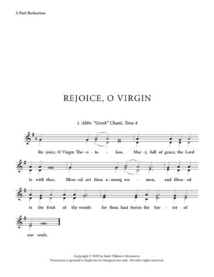Rejoice, O Virgin (Variety) – 2-Part, 3-Part, SA, TB, SSA, TTB