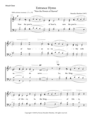 Now the Powers – Sheehan, Mixed, SATB