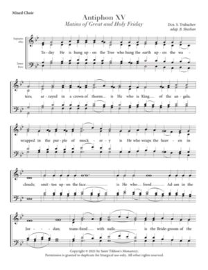 (Holy Friday Matins) Antiphon 15 – Trubachev, Sheehan, Mixed, SATB
