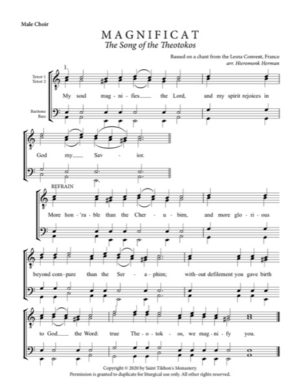 Magnificat – Lesna Convent Chant, Hieromonk Herman, Male, TTBB