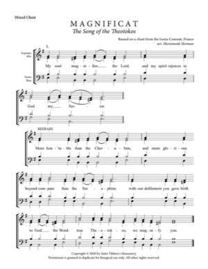 Magnificat – Lesna Convent Chant, Hieromonk Herman, Mixed, SATB