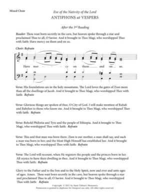 Refrains at Readings (Nativity of the Lord) – Mixed, SATB