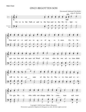 Only-Begotten Son & Small Litany – Hieromonk Nathaniel, Sheehan, Male, TTBB